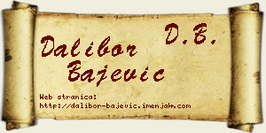 Dalibor Bajević vizit kartica